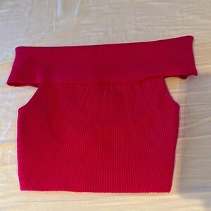 Babaton off shoulder cropped